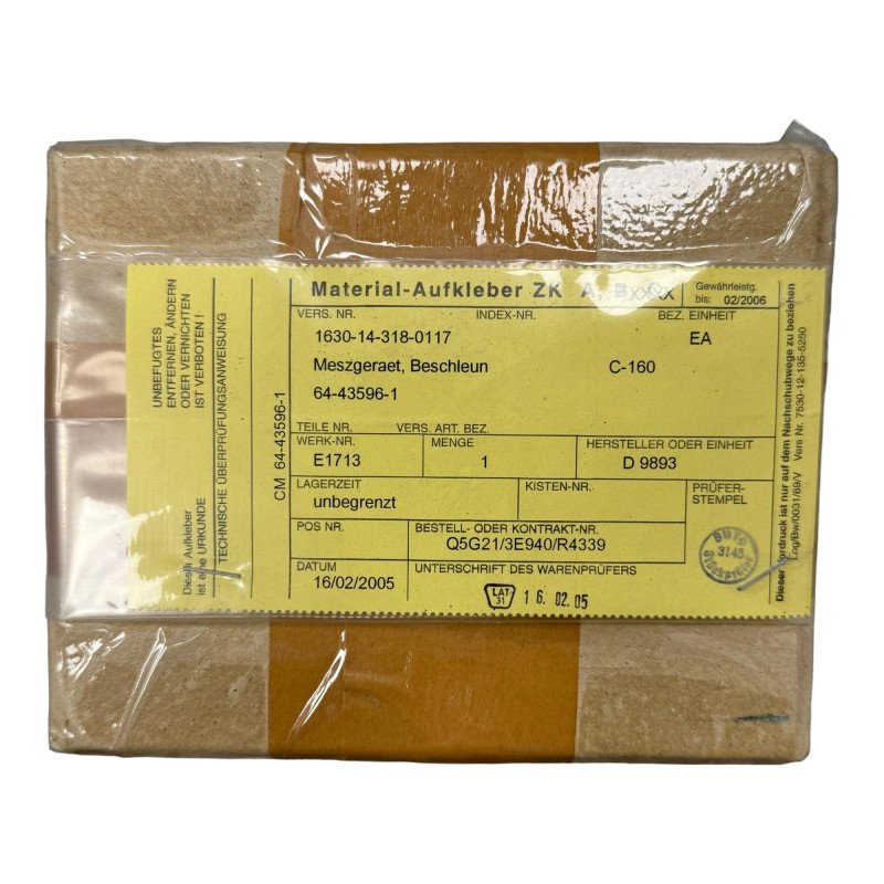 64-43596-1 MHB F6137 Accelerometer Avionics 1630-14-318-0117