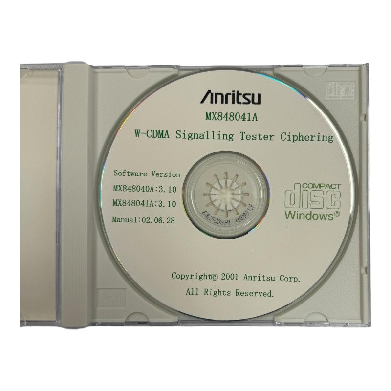 MX848041A Anritsu W-CDMA Signalling Tester Manual