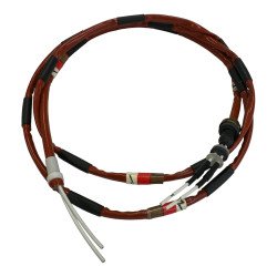 KAC12150-23402A Souriau Cable Harness With Insulation 2POS  Mil Spec Length:150cm