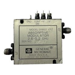 D1953 Opt.62 General Microwave Absorptive Modulator 2.6-5.2Ghz SMA 5985-01-330-4578