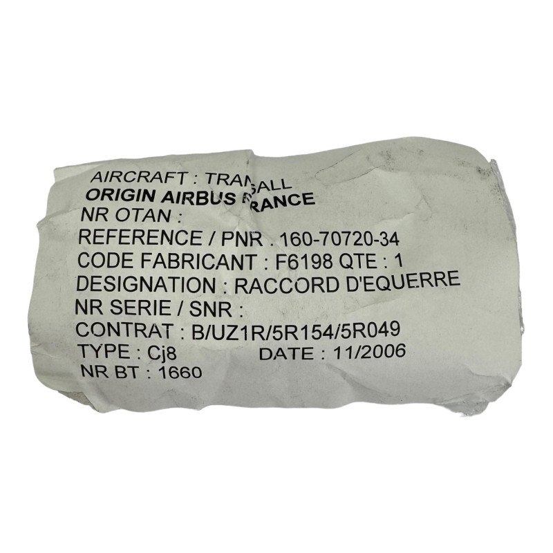 160-70720-34 Airbus Coupling Tube 4730-14-236-1334