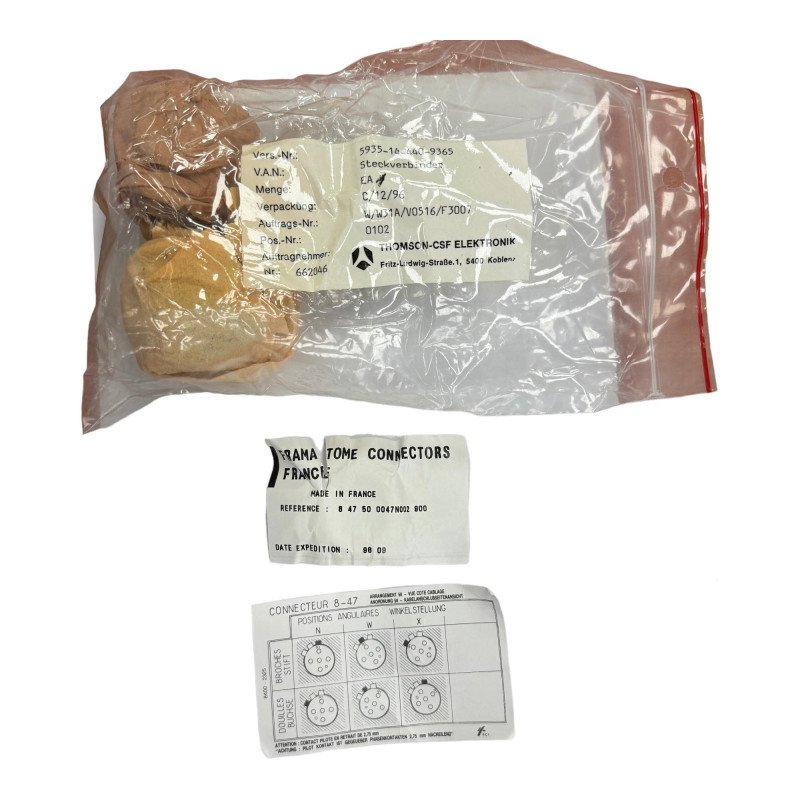 8 47 50 0047N002 900 Souriaou FR Mil Spec Connector 5935-14-440-9365
