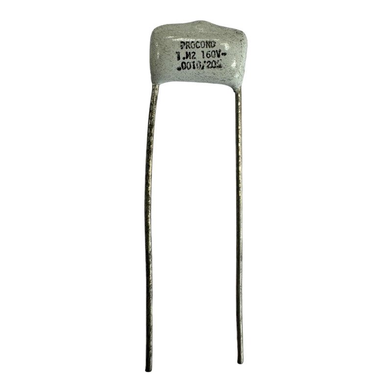 Procond Film Capacitor 0.0010uf 160V 20% 12x7x4.5mm