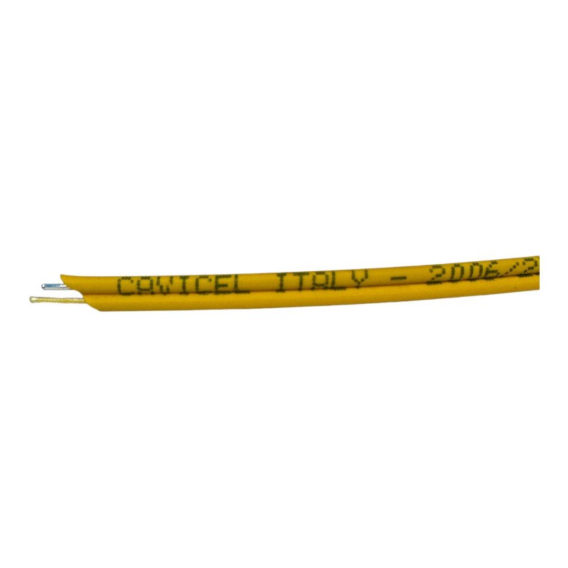 Cavicel SMR SMR-KM1 Fibre Optic Optical Cable Duplex Yellow Ø2.0mm 1 Meter