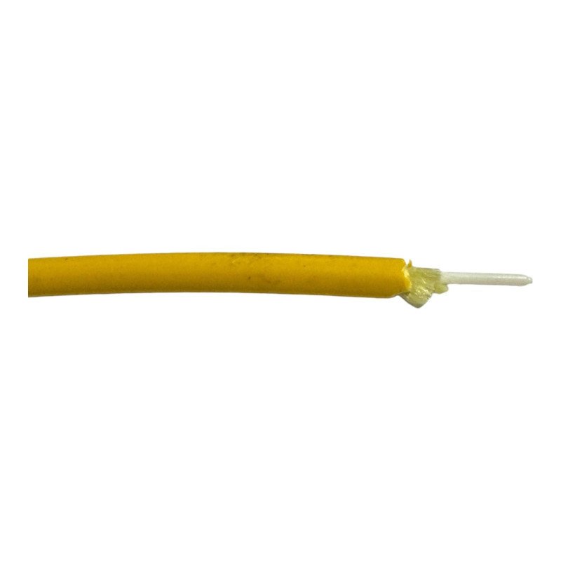 Mantovani Serazzi FSTO1SM9/KM SMR Fibre Optic Optical Cable Simplex 9/125 Semi Tight Yellow Ø2.0mm 1 Meter