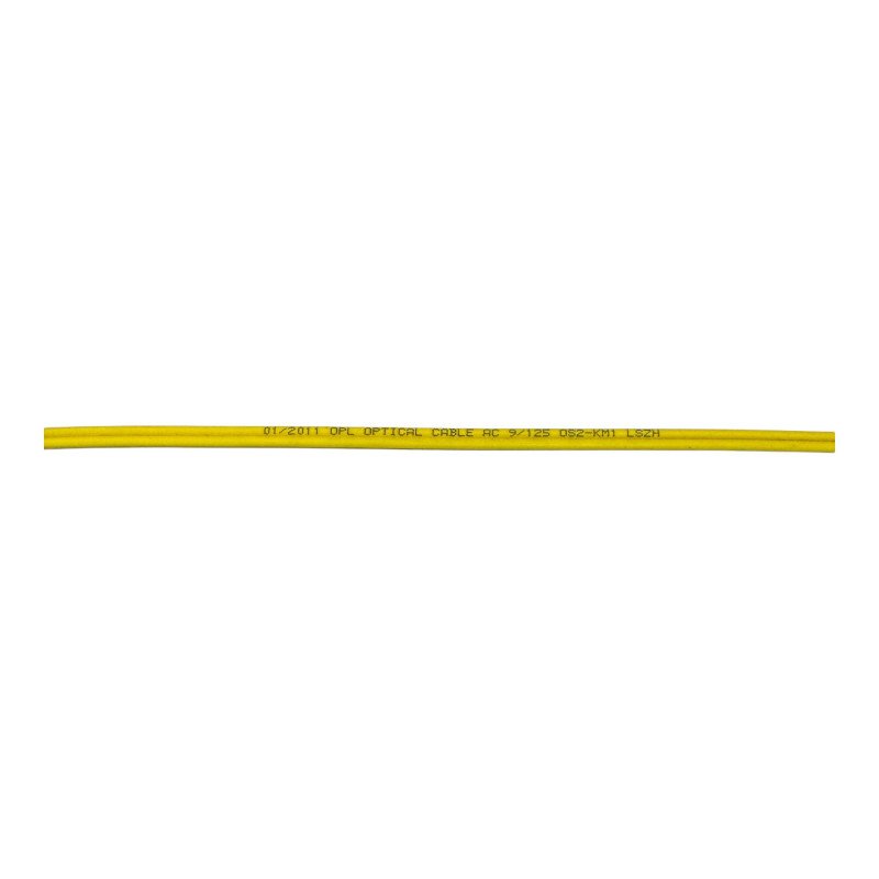 OS2-KM1 Fibre Optic Optical Cable Duplex Yellow Ø2.0mm 1 Meter