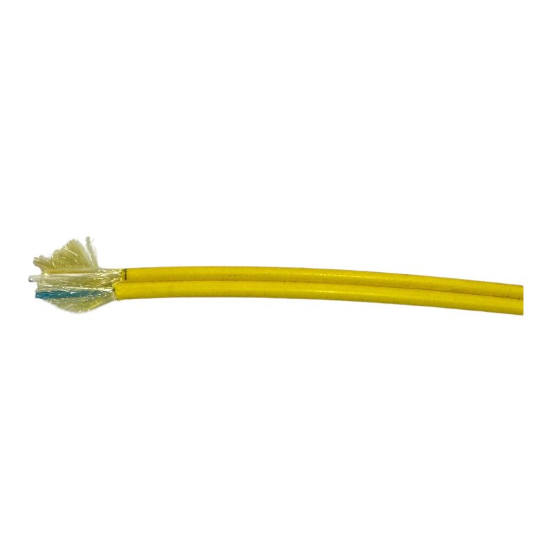 OS2-KM1 Fibre Optic Optical Cable Duplex Yellow Ø2.0mm 1 Meter