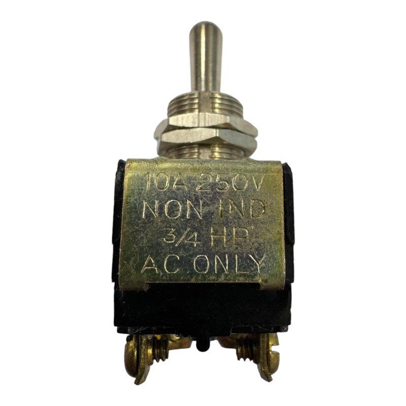 3108 Arrow Toggle Switch DPST 10A 250Vac Non Ind 3/4 HP