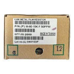 M-6015KF50PPM Firstohm Metal Film Resistor 15K 0.6W 50ppm QTY:2000