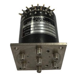 062-D1234-A1D-3C2 Loral Coaxial Relay Switch 28Vdc 50Ohm SMA 6-Way