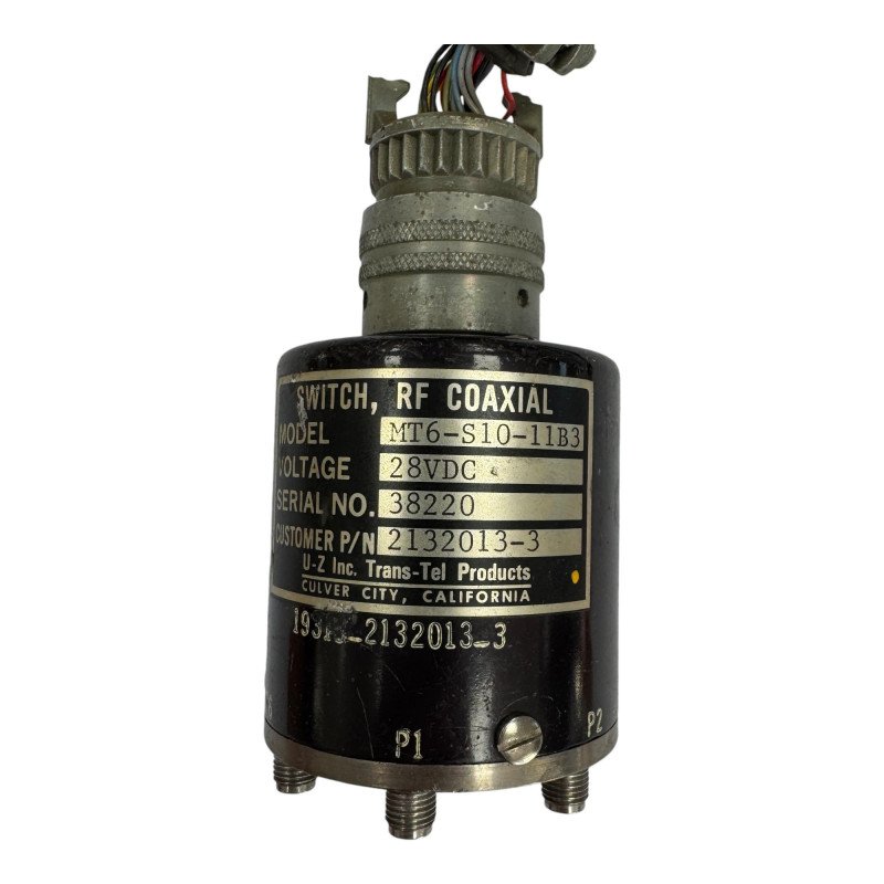 MT6-S10-11B3 Tran-Tel Coaxial Relay Switch 28Vdc 50Ohm SMA 6-Way