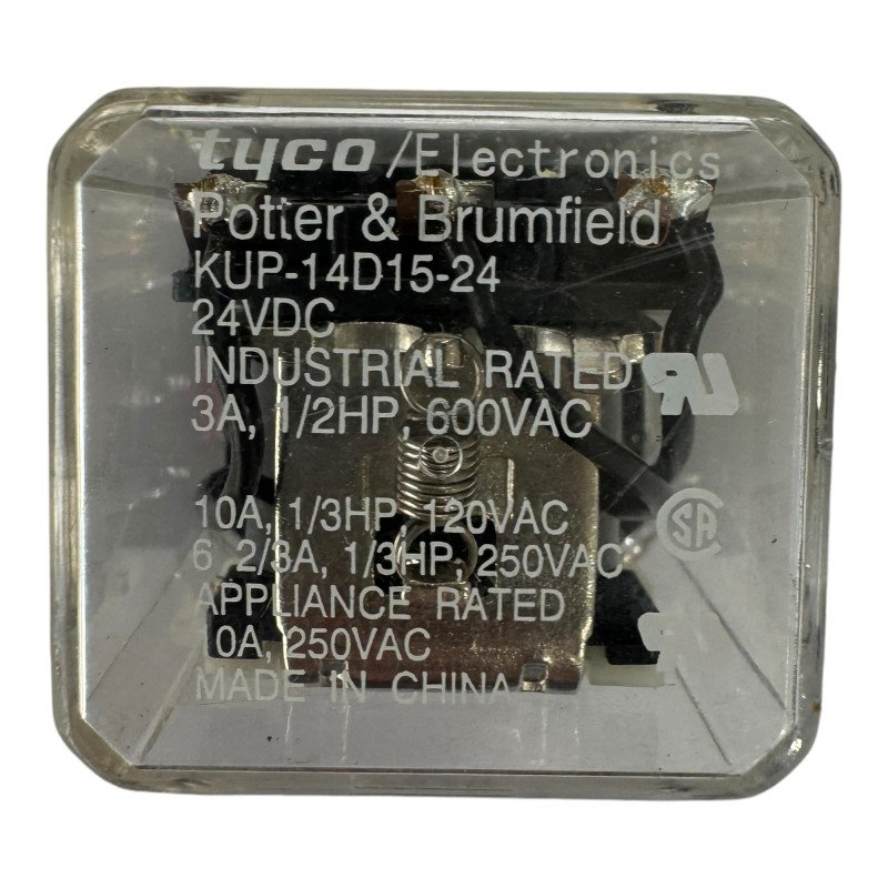 KUP-14D15-24 Tyco / Potter & Brumfield Power Relay 5945-01-598-8985