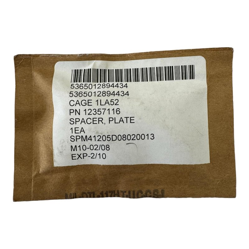 12357116 Spacer Plate 5365-01-289-4434