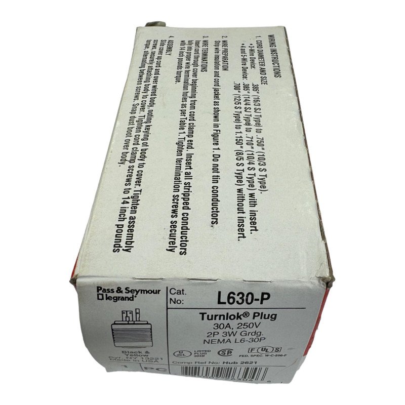 L630P Pass and Seymour WC596/78-1 Connector Electrical 5935-01-036-5166