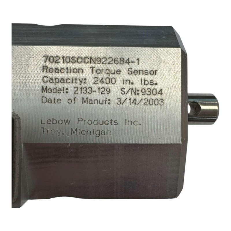 922684-1 2133-129 Lebow Products Reaction Torque Sensor 6695-01-440-7200