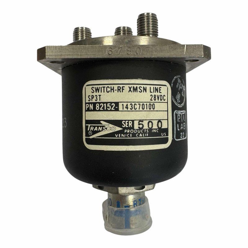 82152-143C70100 Transco Coaxial Relay Switch SP3T SMA 28Vdc