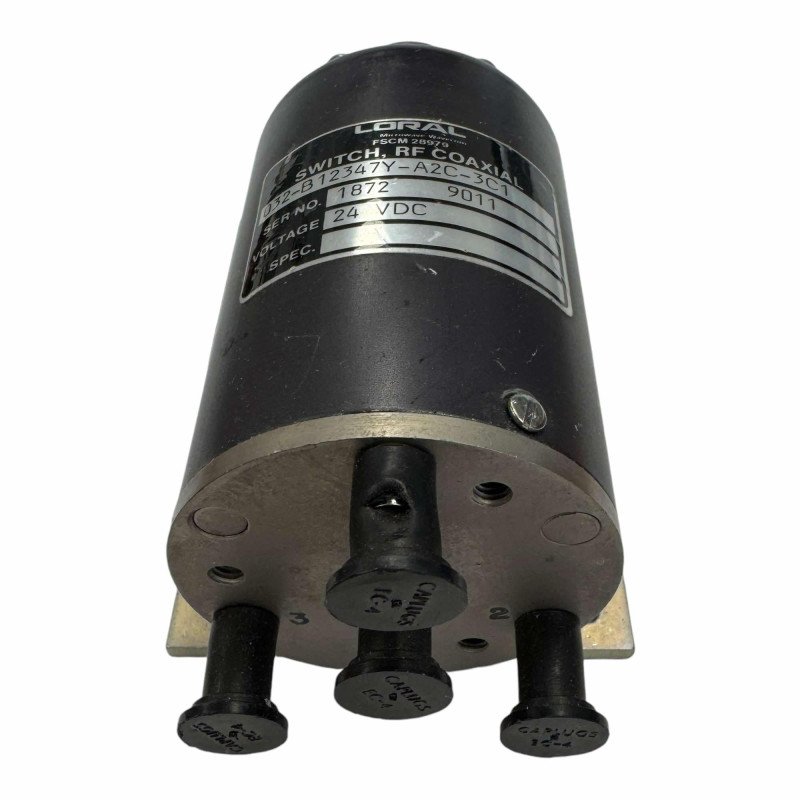 032-B12347Y-A2C-3C1 Loral Coaxial Relay Switch 24Vdc 50Ohm SMA 3-Way