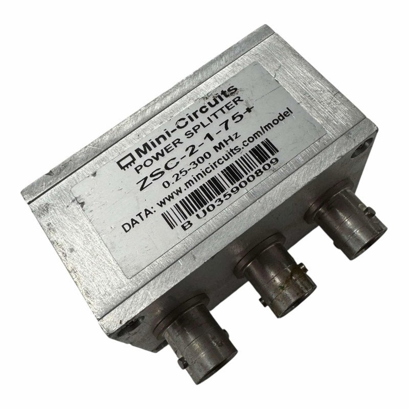 ZSC-2-1-75+ Mini Circuits Power Splitter Combiner BNC 0.25-300Mhz 5895-01-136-8182