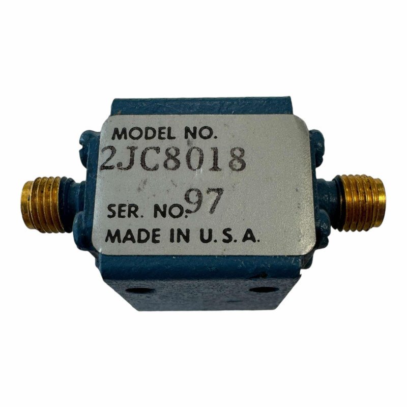 2JC8018 WML Coaxial Isolator 8000-18000Mhz Ins.L.max 1db Isol.min.18db SMA