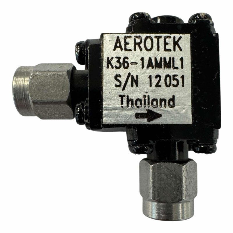 K36-1AMML1 Aerotek Coaxial Isolator 8800-15600Mhz Ins.L.max 1.0db Isol.min.24db SMA(M)