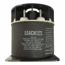 H-A3F HA3F Leach 3PST Mil Spec Relay 115/200Vac/3A 400Hz 5945-01-493-8688