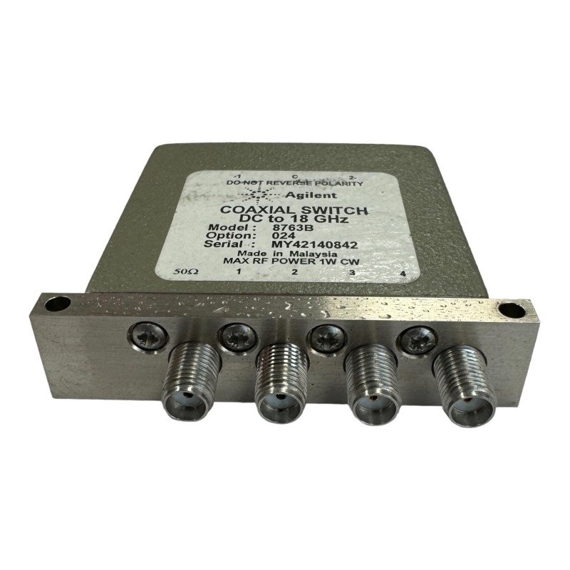 8763B Agilent Coaxial Switch SP3T 24V 1W SMA DC-18Ghz 4 Port