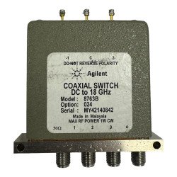 8763B Agilent Coaxial Switch SP3T 24V 1W SMA DC-18Ghz 4 Port