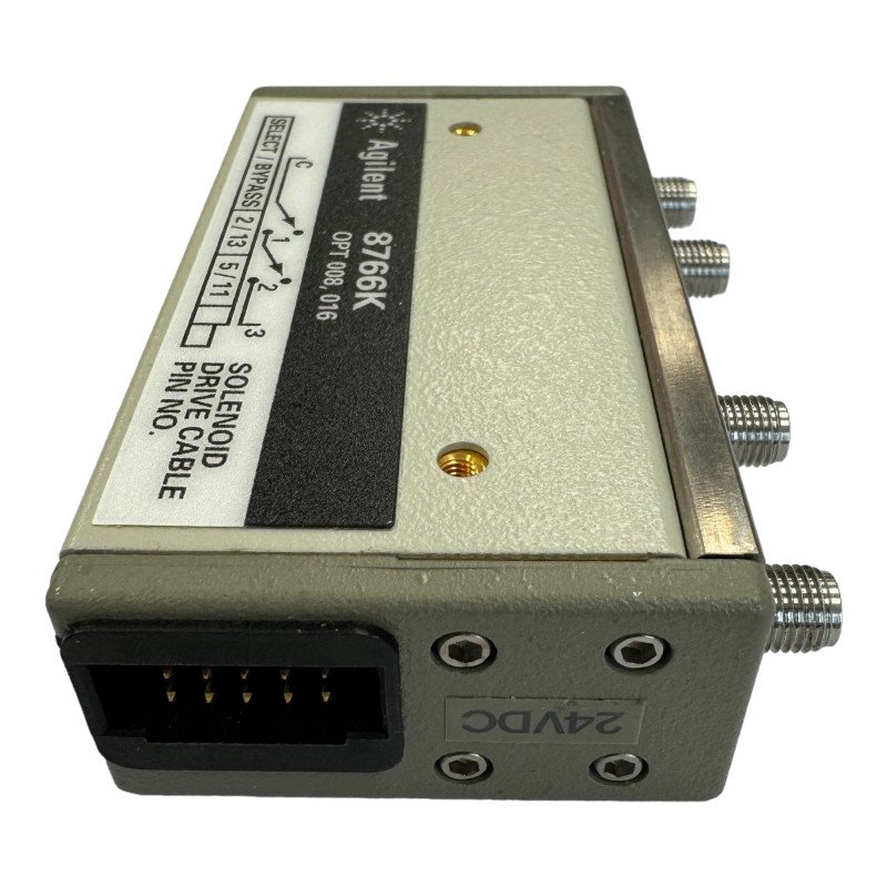 8766K Agilent Coaxial Switch Multiport Coaxial Switch, DC to 26.5 GHz, SP3T OPT 008 016