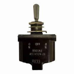 MS24524-21 Honeywell Mil Spec Toggle Switch DPDT ON-OFF-ON 250Vac