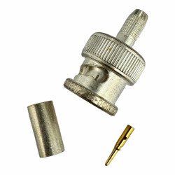 M39012/16-0013 Kings RF Connector BNC (m) Straight Crimp For RG58 RG141 Cable