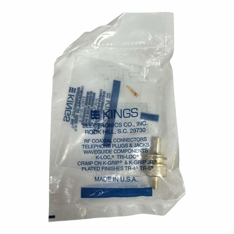 M39012/26-0503 Kings RF Connector TNC (m) Straight Crimp Plug For RG223 RG142 Cable
