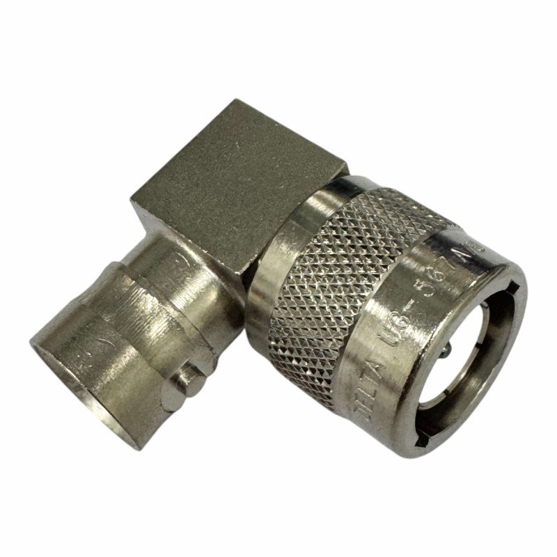 UG567A/U Delta RF Connector C Type (m) - C Type (f) Right Angle Adapter
