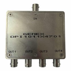 DPI1011X4701 Genex Inductive Power Splitter Combiner 75Ohm BNC 0.05-1Ghz 2W 4-Way