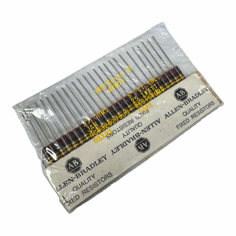 RCR32G270JS Allen Bradley Carbon Film Resistors 27ohm 27R 1W 5% [QTYx25]