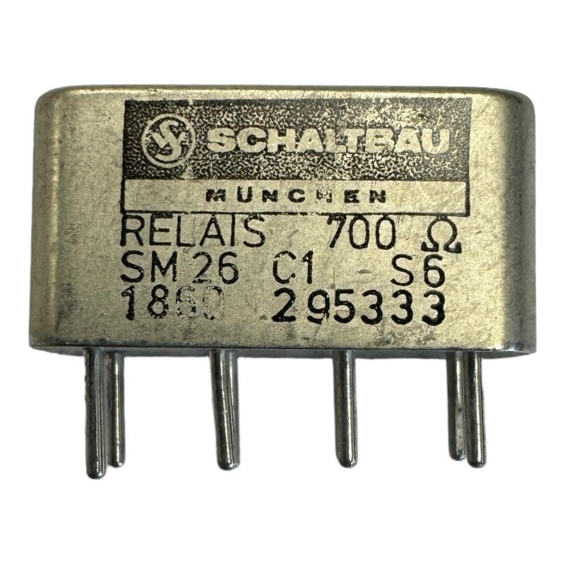 SM26C1S6 Schaltbau Electromagnetic Relay 700Ohm 5945-12-154-3061