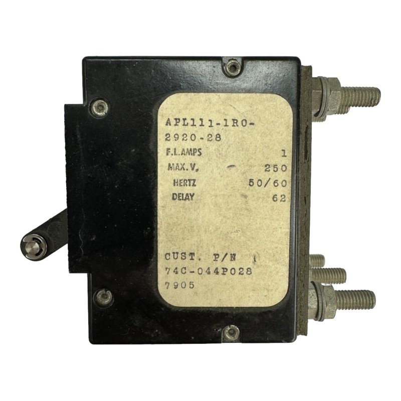 APL111-1R0-2920-28 Airpax Circuit Breaker 3 Pole 1A