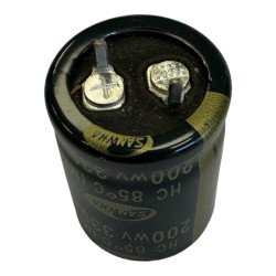 Samwha Electrolytic Capacitor Snap On Radial 330uf 200V 85c 30x22mm