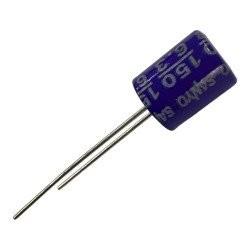 Sanyo SH Electrolytic Capacitor Radial 150uf 6.3V 105c 10x8mm