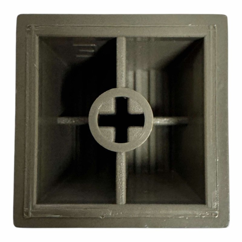 MB1-D Grey Button Cross Type Black 18.5x18.5mm