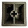 MB1-D Grey Button Cross Type Black 18.5x18.5mm