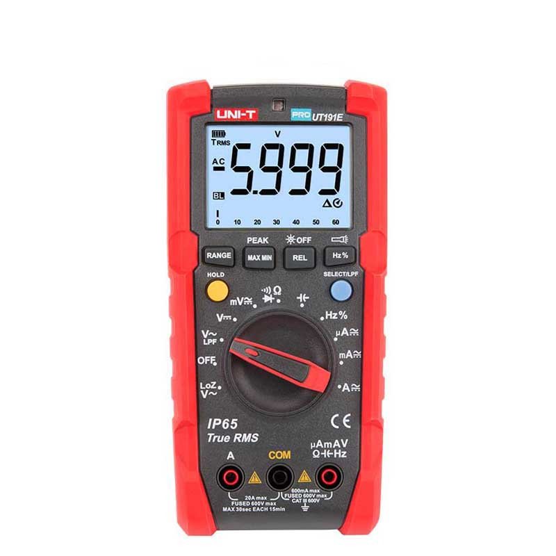 UT191E UNI-T Digital Multimeter, True RMS, CAT III 600V