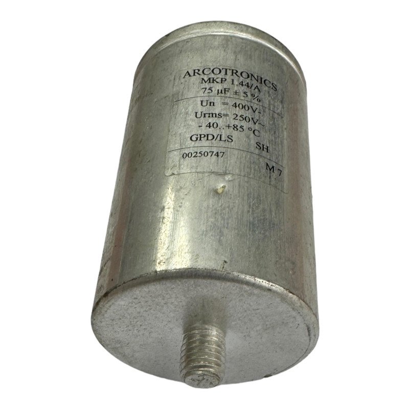 MKP1.44/A Arcotronics Metallized Polypropylene Capacitor 75uf 400V 85c 5% 130x60mm