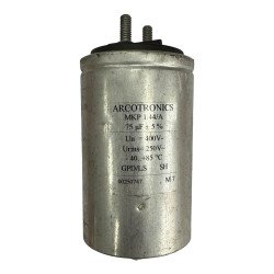 MKP1.44/A Arcotronics Metallized Polypropylene Capacitor 75uf 400V 85c 5% 130x60mm