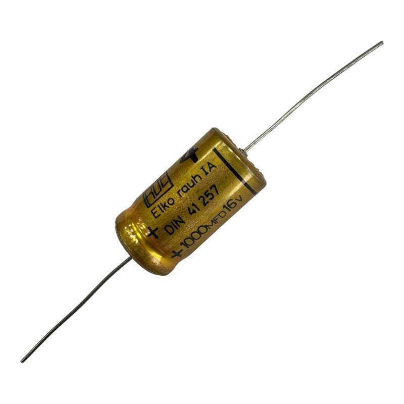 Elko Electrolytic Capacitor Axial 1000uf 16V 105c 30x16mm