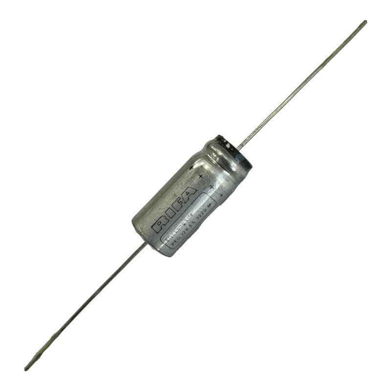 Rifa Electrolytic Capacitor Axial 220uf 10V 125c 20% 20x9mm PEG124ES3220M