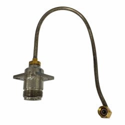 Huber Suhner RF Coaxial Semi Rigid Cable N Type (f) to SMA (m) Angled 20cm