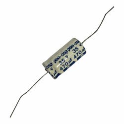 Panasonic Capacitor Axial Electrolytic 470uF 35V 26.5x13.25mm