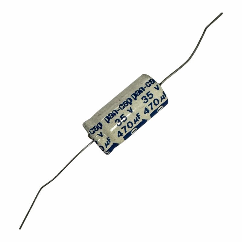 Panasonic Capacitor Axial Electrolytic 470uF 35V 26.5x13.25mm