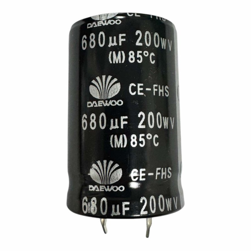 Daewoo Capacitor Snap In Electronic 680uF 200V 41x25mm