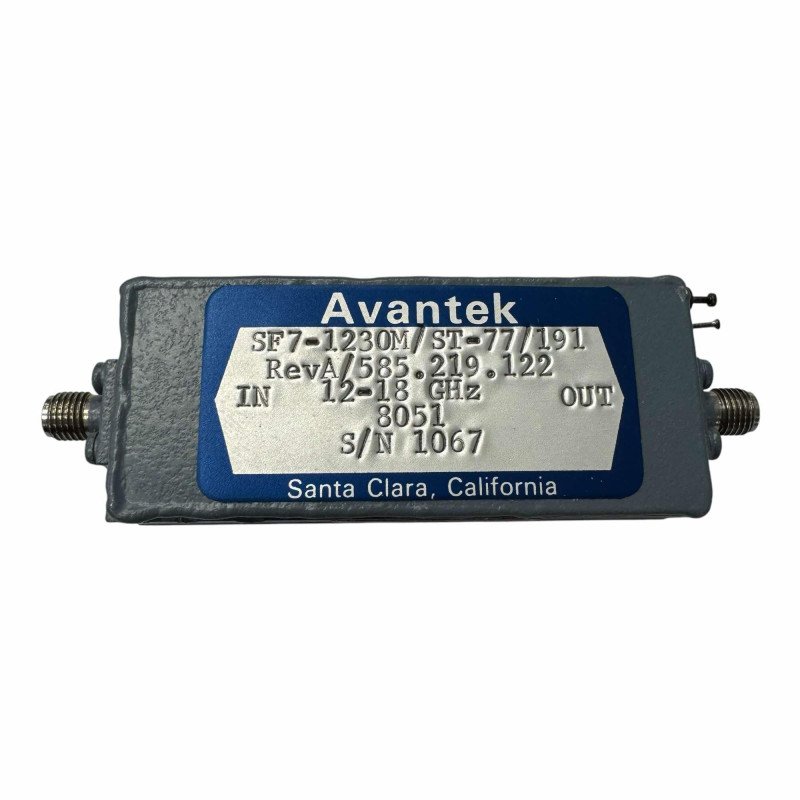 SF-1230M Avantek Microwave Amplifier SMA 12-18Ghz +15V